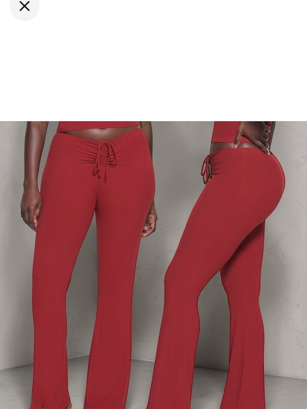 🔥 SKIMS Soft Lounge Ruched Pants | Brick | XL | NWOT | Flare Fit
